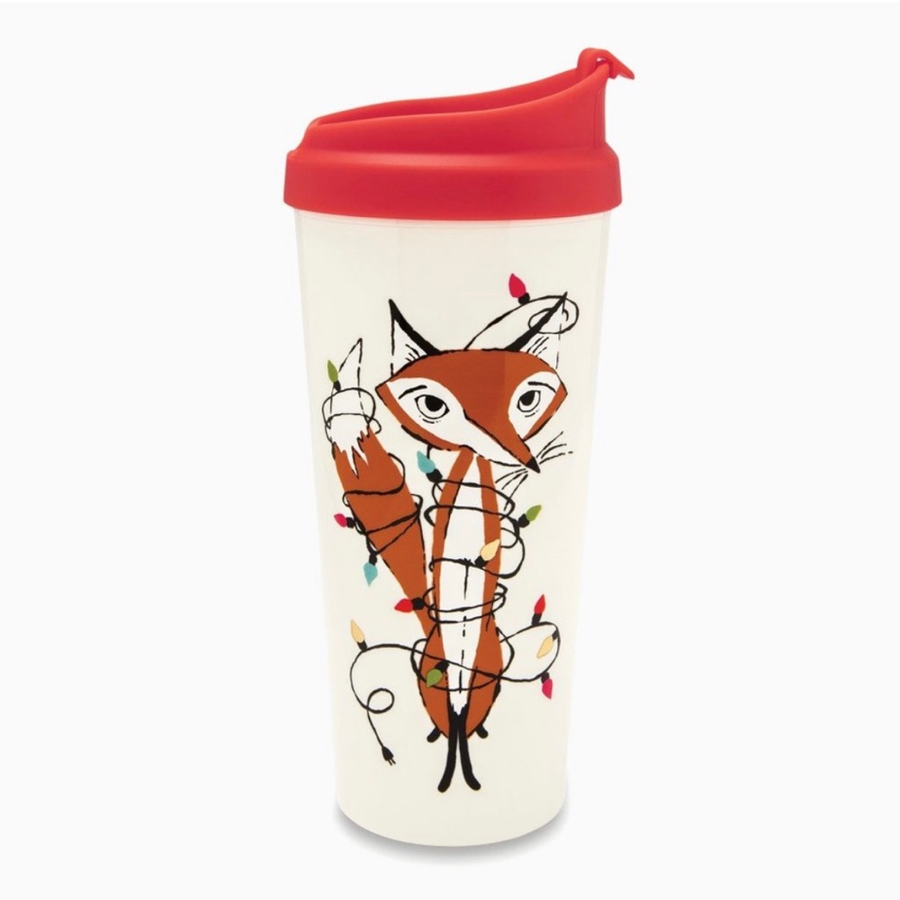 Kate Spade Festive Fox 16 oz Thermal Mug 🎄🦊